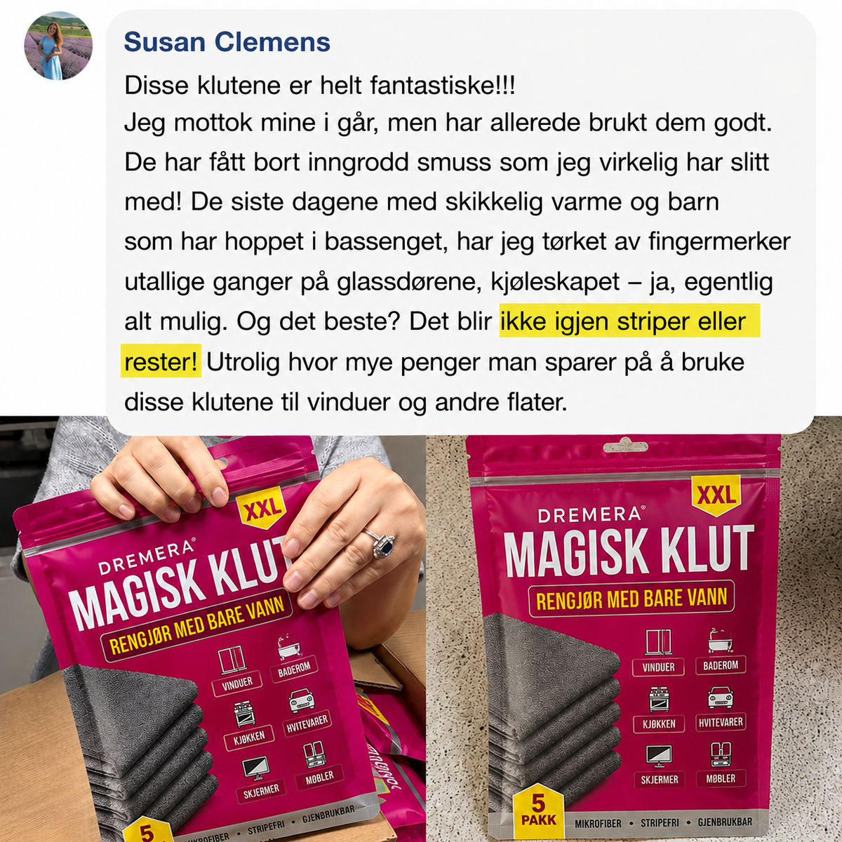 Dremera Magisk Klut – 5-pakning