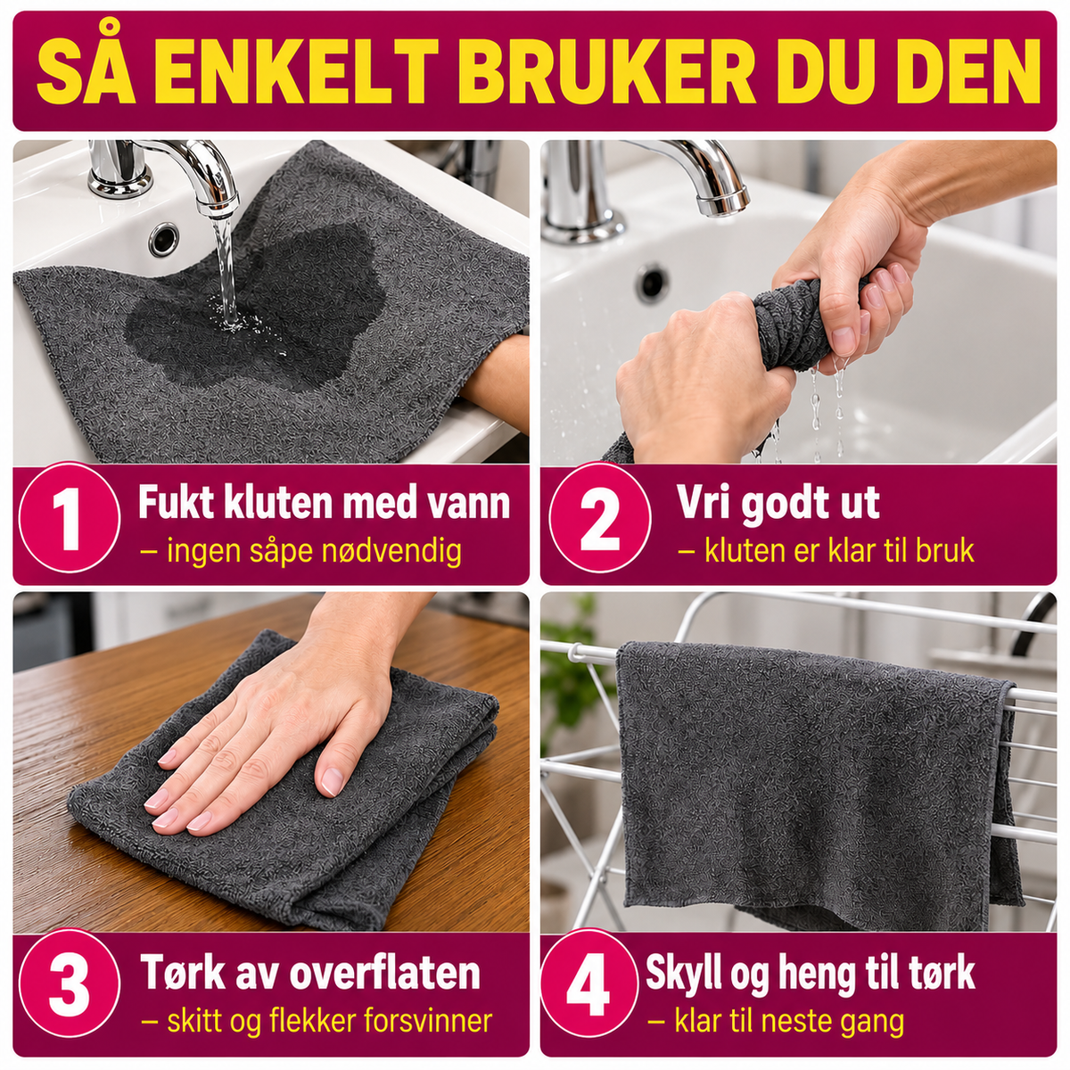 Dremera Magisk Klut – 5-pakning